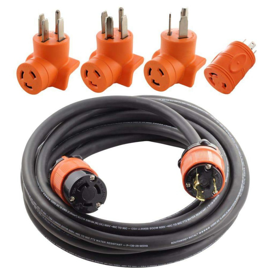 Extension Cord Accessories * | Ac Works Nema L6-30 Adapter Kit For 250-Volt Power Sources