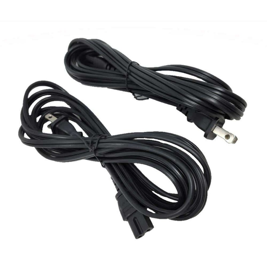 Appliance Extension Cords * | Micro Connectors, Inc 10 Ft. 18Awg 2-Prong Polarized Notebook Power Cord Nema 1-15P To C7 (2-Pack)