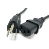 Appliance Extension Cords * | Micro Connectors, Inc 6 Ft. Nema 5-15P To C13 Universal Ac Power Cord, Ul Approved 18Awg/3 Conductors- Black (2 Per Box)