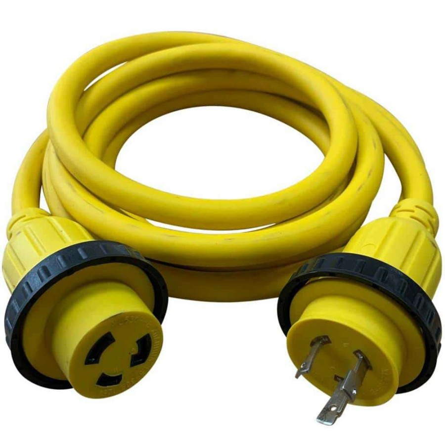 Rv & Marine Cords * | Halex 25 Ft. 10/3 30 Amp 125-Volt Marine Shore Power Extension Cord