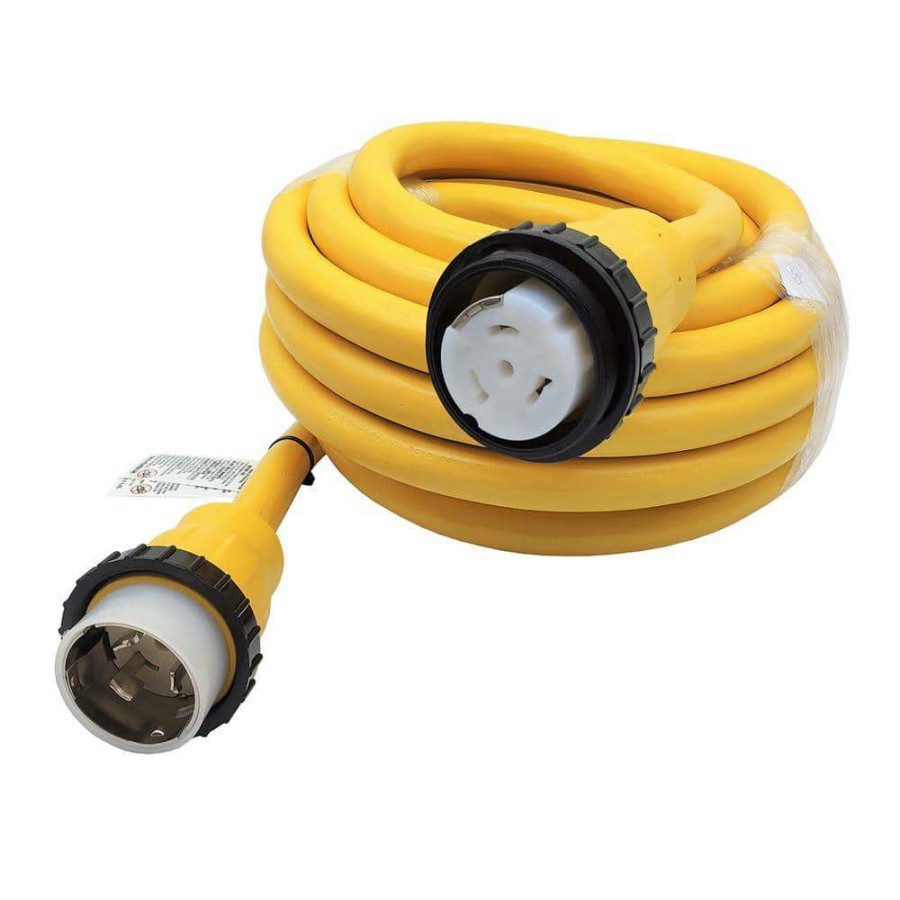 Rv & Marine Cords * | Parkworld 36 Ft. 6/4 Marine Shore Power 50 Amp 250-Volt Extension Cord Nema Ss2-50P To Ss2-50R