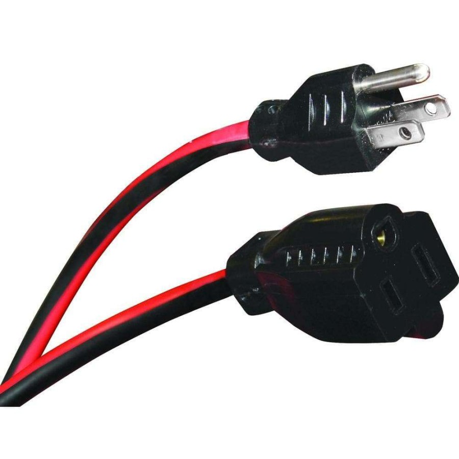 General Purpose Cords * | Husky 50 Ft. 16/3 Medium-Duty Indoor/Outdoor Extension Cord, Red And Black