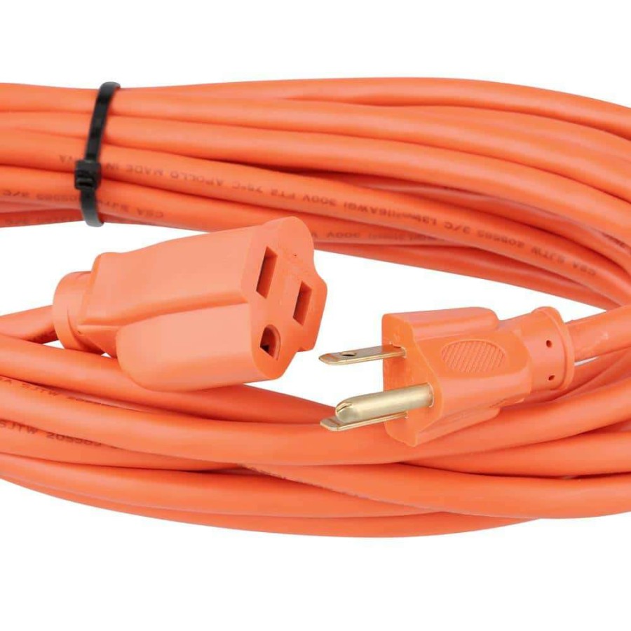 General Purpose Cords * | Hdx 25 Ft. 16/3 Light-Duty Indoor/Outdoor Extension Cord, Orange