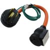 Extension Cord Accessories * | Ac Works 1.5Ft 30A 3-Prong 10-30P Dryer Plug To Household Outlet With 20A Breaker