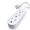 General Purpose Cords * | Sun Joe 6 Ft. 14/3 Indoor/Outdoor 3-Outlet Extension Cord, White