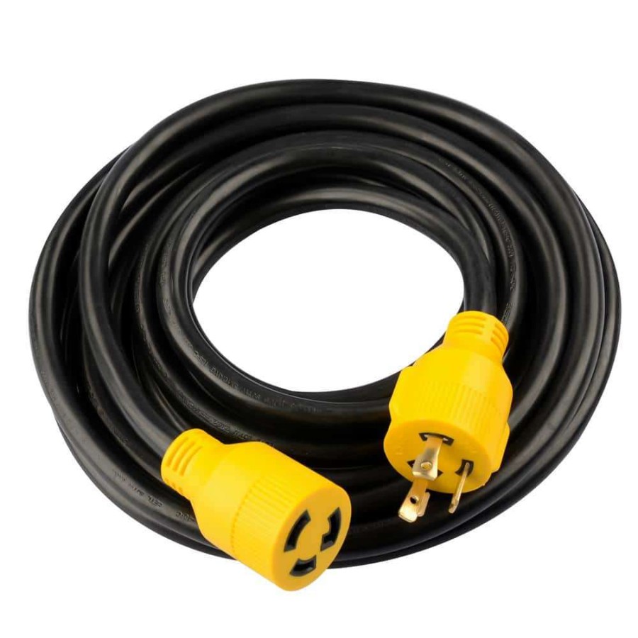 Generator Parts * | Lifesupplyusa 100 Ft. 3 Prong L5-30P/L5-30R 10/3 Awg 125V Stw Velcro Etl Listed Generator Extension Cord