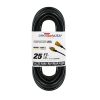 General Purpose Cords * | Lifesupplyusa 12/3 25 Ft. Sjtw 15 Amp, 125-Volt 1875-Watt Lighted End Indoor/Outdoor Black Heavy-Duty Extension Cord (20-Pack)