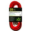 General Purpose Cords * | Power By Go Green 25 Ft. 12/3 Sjtw Extension Cord Orange With Lighted Green End