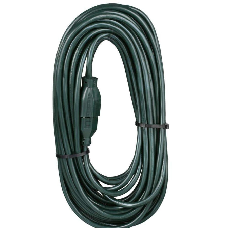 General Purpose Cords * | Hdx 50 Ft. 16/3 Indoor/Outdoor Landscape Extension Cord, Green