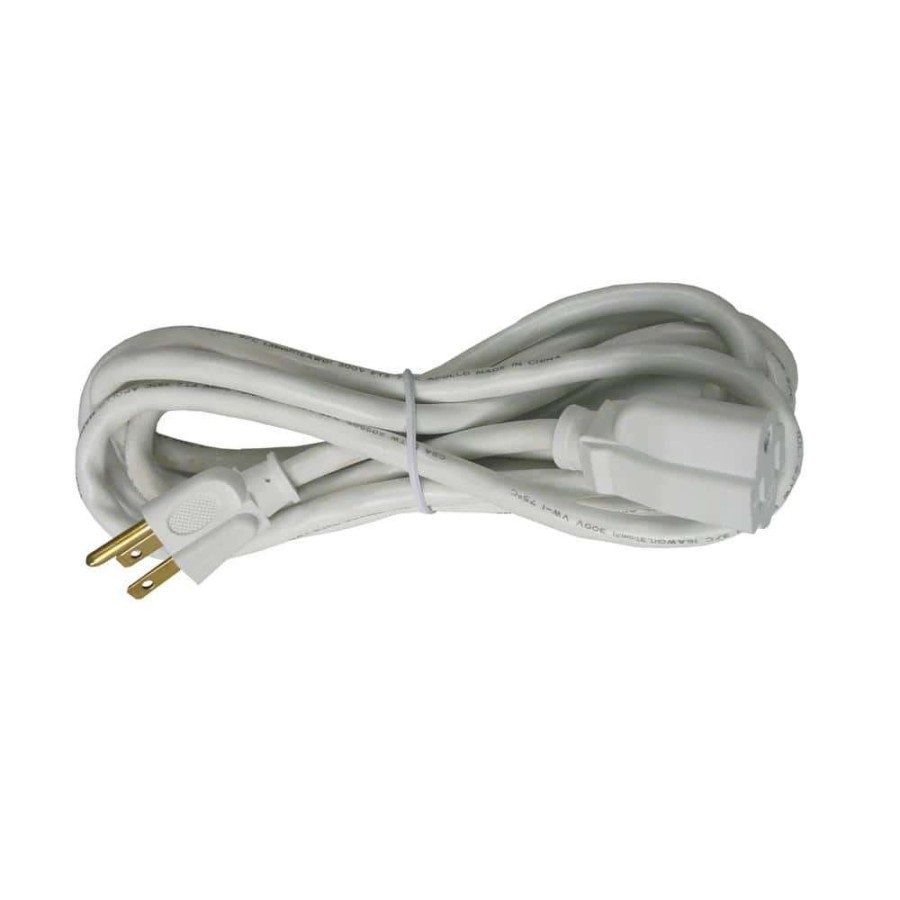 General Purpose Cords * | Hdx 8 Ft. 16/3 Outdoor Extension Cord, White