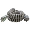 Extension Cord Accessories * | Ac Works Up To 6.5 Ft. 10 Amp 18/3 Coiled Medical Grade Extension Cord