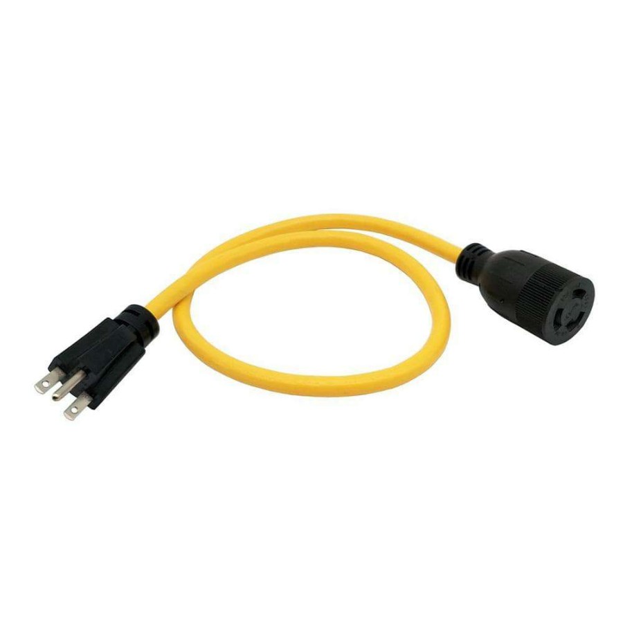 Appliance Extension Cords * | Parkworld 3 Ft. 12/3 3-Wire 15 Amp 250-Volt Nema 6-15P To L6-20R Adapter Cord