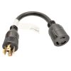 Appliance Extension Cords * | Parkworld 1 Ft. 10/3 3-Wire 20 Amp 208-Volt 5-Prong Locking Nema L21-20P Plug To 30 Amp 3-Prong Locking L6-30R Adapter Cord