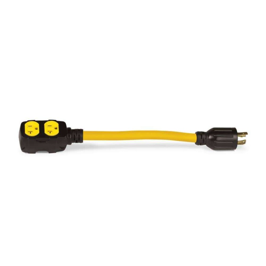 Generator Parts * | Champion Power Equipment 19 In. 125-Volt/250-Volt 30 Amp Duplex-Style Generator Adapter Cord