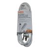 General Purpose Cords * | Hdx 8 Ft. 16/3 Indoor Banana Tap Extension Cord, White