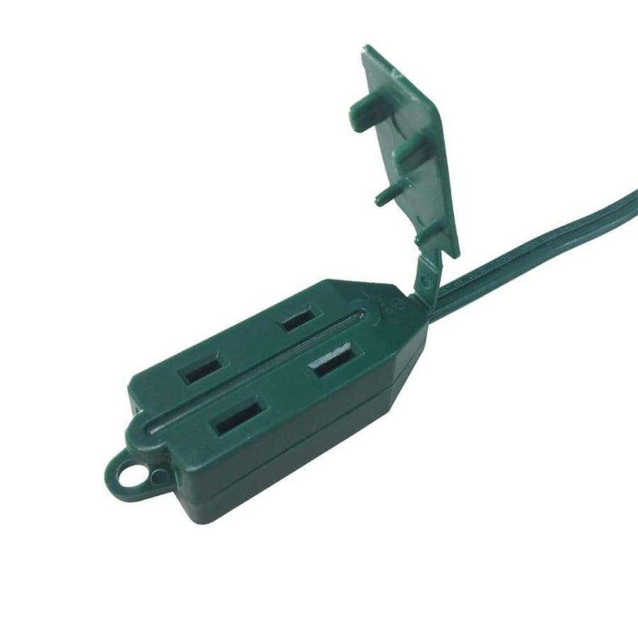 General Purpose Cords * | Hdx 6 Ft. 16/2-Gauge Green Cube Tap Extension Cord