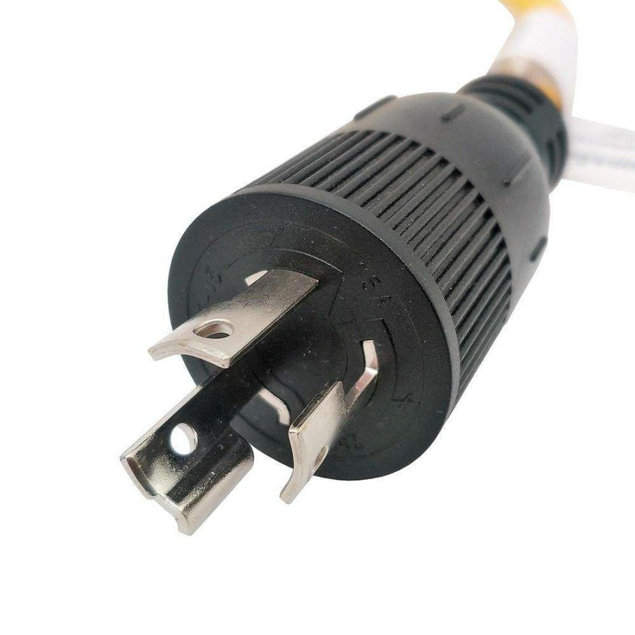 Appliance Extension Cords * | Parkworld 2 Ft. 12/3 3-Wire 15 Amp 250-Volt Nema L6-15P Plug To 5-20R/15R T-Blade Receptacle (L6-15P To 5-20/15R Adapter Cord)