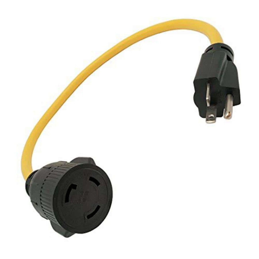 Appliance Extension Cords * | Parkworld 2 Ft. 12/3 3-Wire Generator 20 Amp 125-Volt Nema 5-20P To L5-30R Adapter Cord