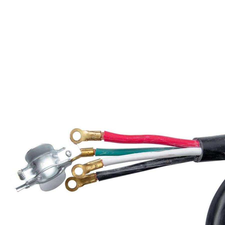 Appliance Extension Cords * | Bergen Industries 4 Ft. 4-Wire Oven Range Replacement Cord Black