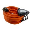 Extension Cord Accessories * | Ac Works 25 Ft. L14-30P 30 Amp 4-Prong Locking Plug To (4) Home Outlets With 24 Amp Breaker