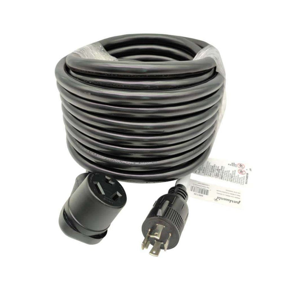 Appliance Extension Cords * | Parkworld 50 Ft. 10/3 3-Wire Generator 30 Amp 125/250-Volt 4-Prong Locking L14-30P To 30 Amp 3-Prong 10-30R Adapter Cord