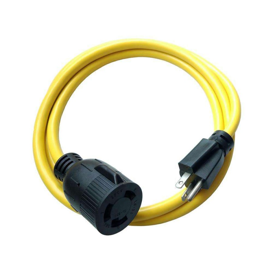 Appliance Extension Cords * | Parkworld 6 Ft. 12/3 3-Wire 20 Amp 250-Volt 3-Prong Plug Nema 6-20P To 30 Amp Locking L6-30R Adapter Cord