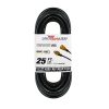 General Purpose Cords * | Lifesupplyusa 25 Ft. 12/3 Sjtw 15 Amp 125-Volt 1875-Watt Lighted End Indoor/Outdoor Black Heavy-Duty Extension Cord