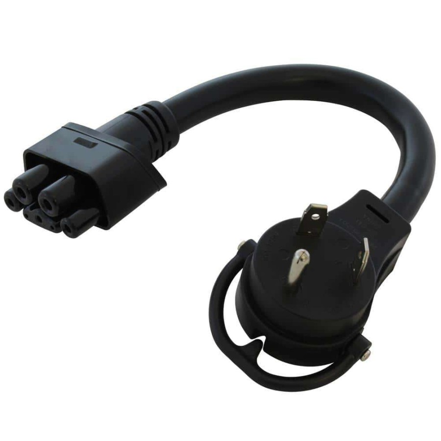 Extension Cord Accessories * | Ac Works Gen 2 Ev Charging Nema Tt-30 Adapter For Gen. Ii Tesla Mobile Connector