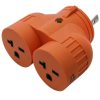 Extension Cord Accessories * | Ac Works Adapter L6-30P 30 Amp 3-Prong Plug To Two 20 Amp 6-20R 3-Prong Connectors