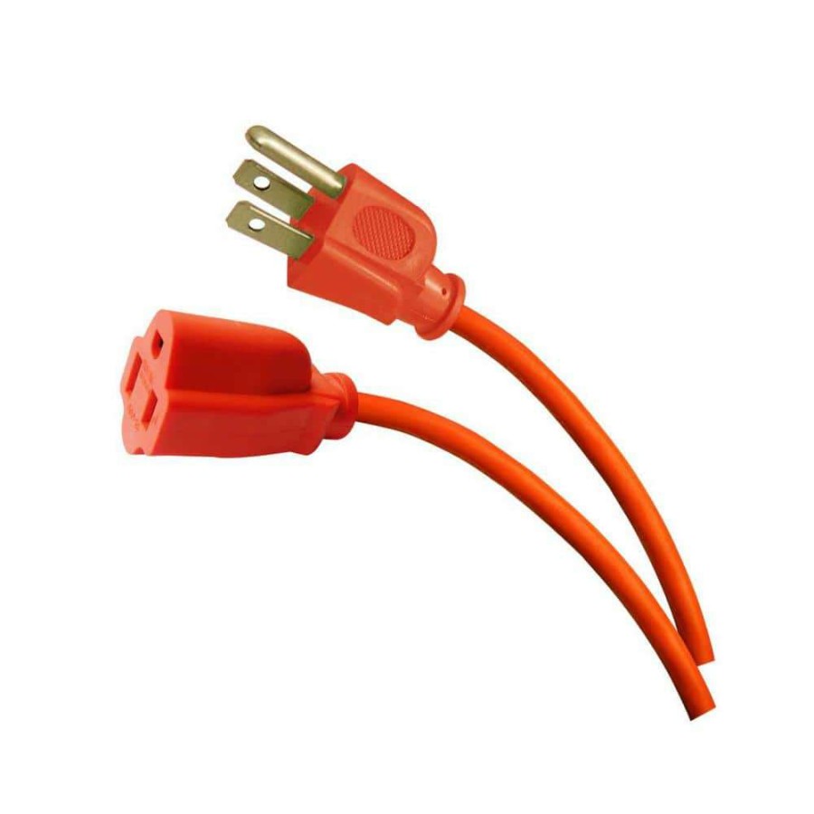 General Purpose Cords * | Hdx 50 Ft. 16/3 Light-Duty Indoor/Outdoor Extension Cord, Orange